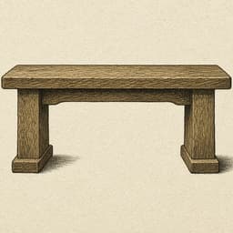 An icon of a wooden bench.