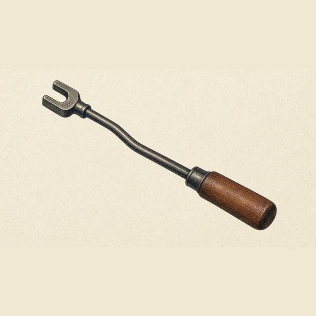 A Model T starting crank.